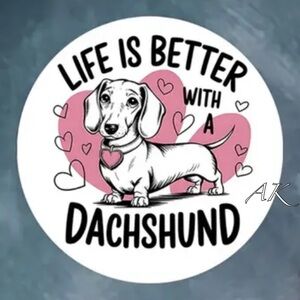 Life is Better with a Dachshund Sticker Sheets 🐾 Doxie Wiener